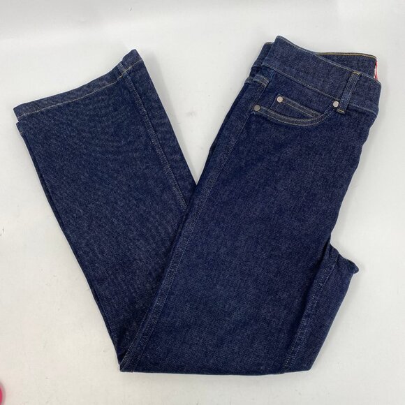 SPANX Blue Dark Wash Bootcut Jeans | Size M - Picture 2 of 7